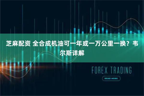 芝麻配资 全合成机油可一年或一万公里一换？韦尔斯详解